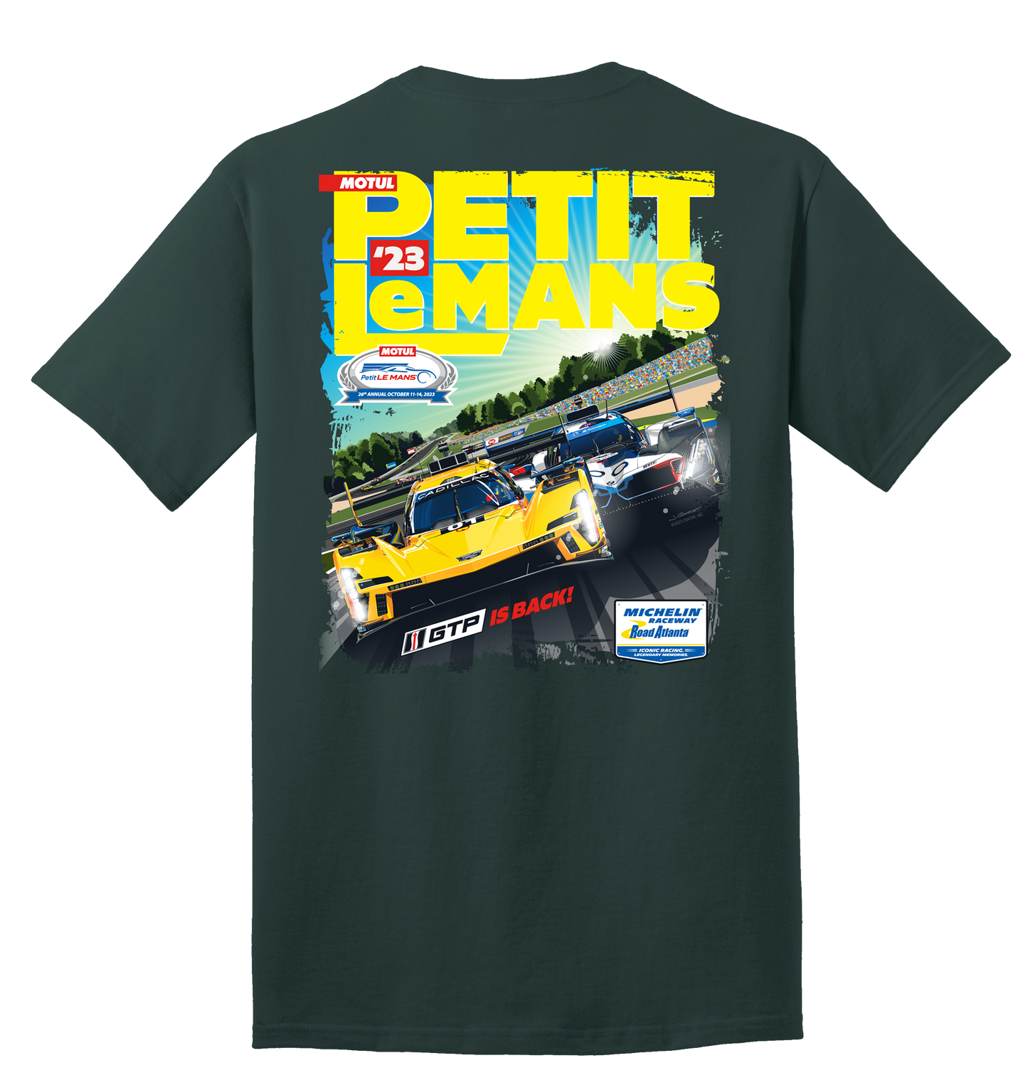 2023 Motul Petit Le Mans Event Tee - Dark Green