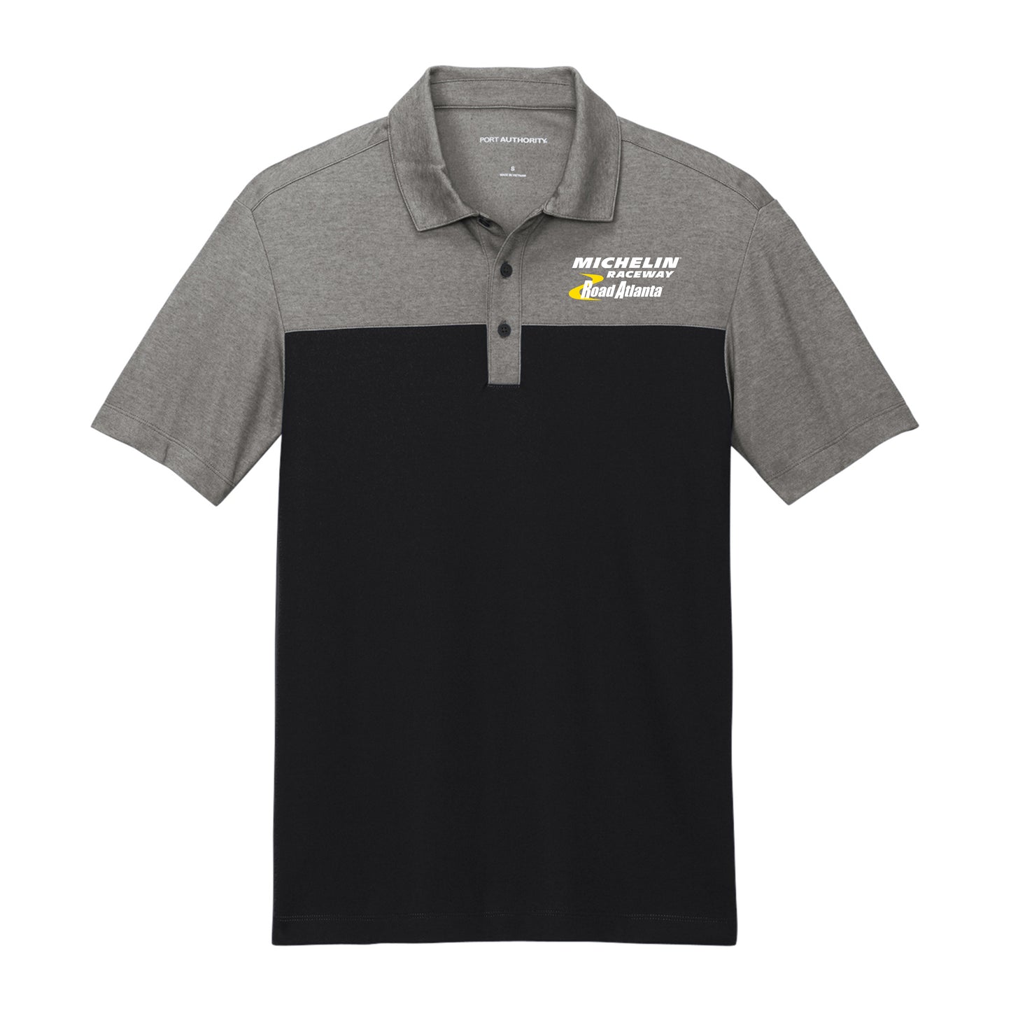 MRRA Fine Blend Block Polo - Black/Charcoal