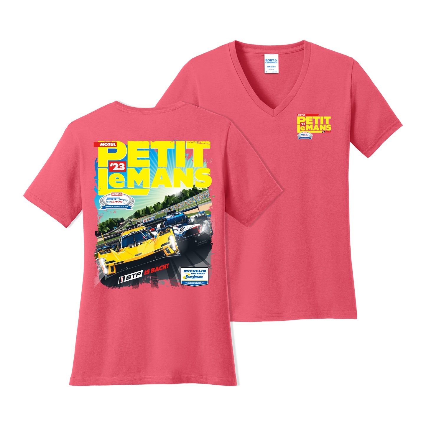 2023 Motul Petit Le Mans Ladies Event Tee - Coral