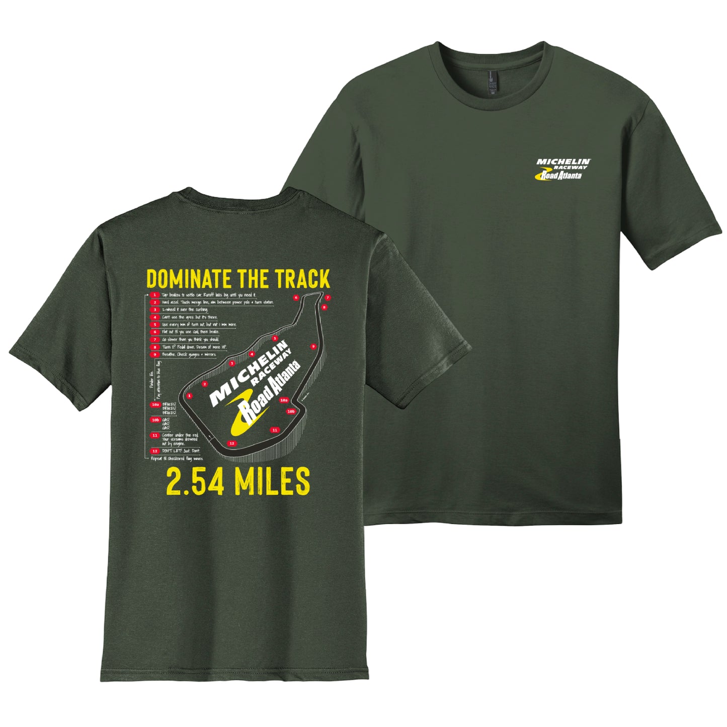MRRA Dominate the Track Tee - Olive