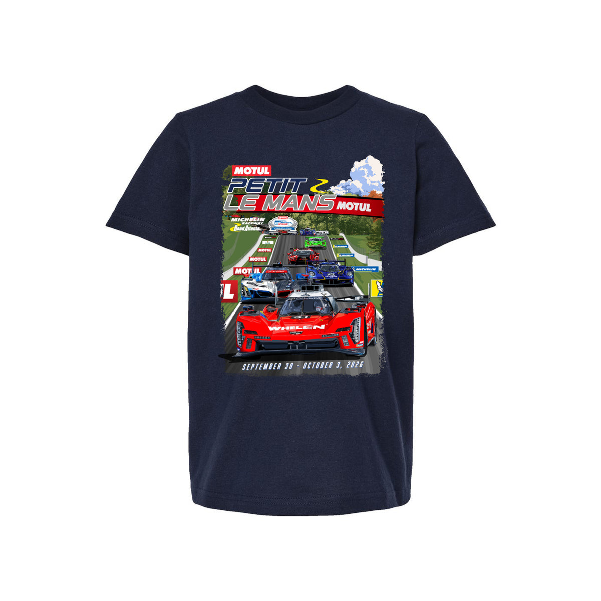 2026 Petit Le Mans Youth Tee - Navy