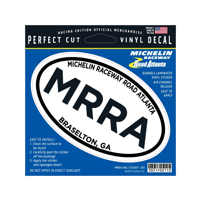 MRRA Oval Decal