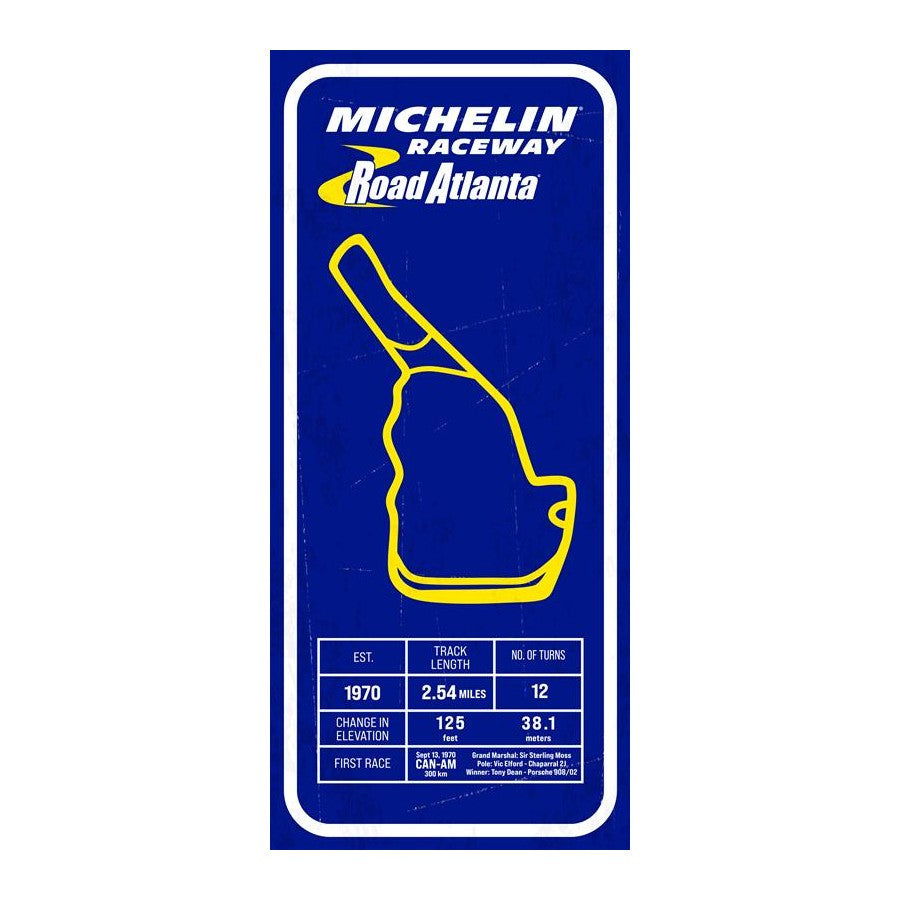 MRRA Track Details Metal Sign - 9"x20"