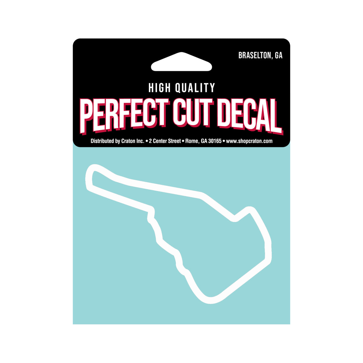 MRRA Track Outline Decal, White