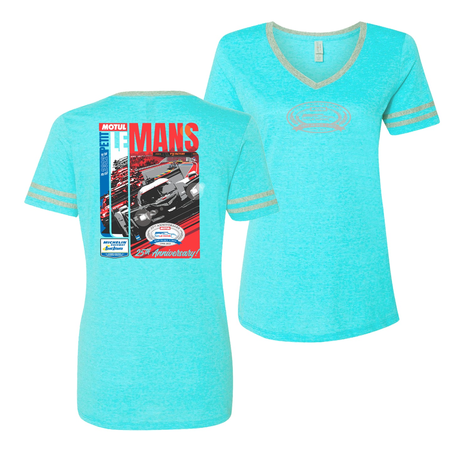 2022 MPLM Ladies V-neck Top - Mint/Grey