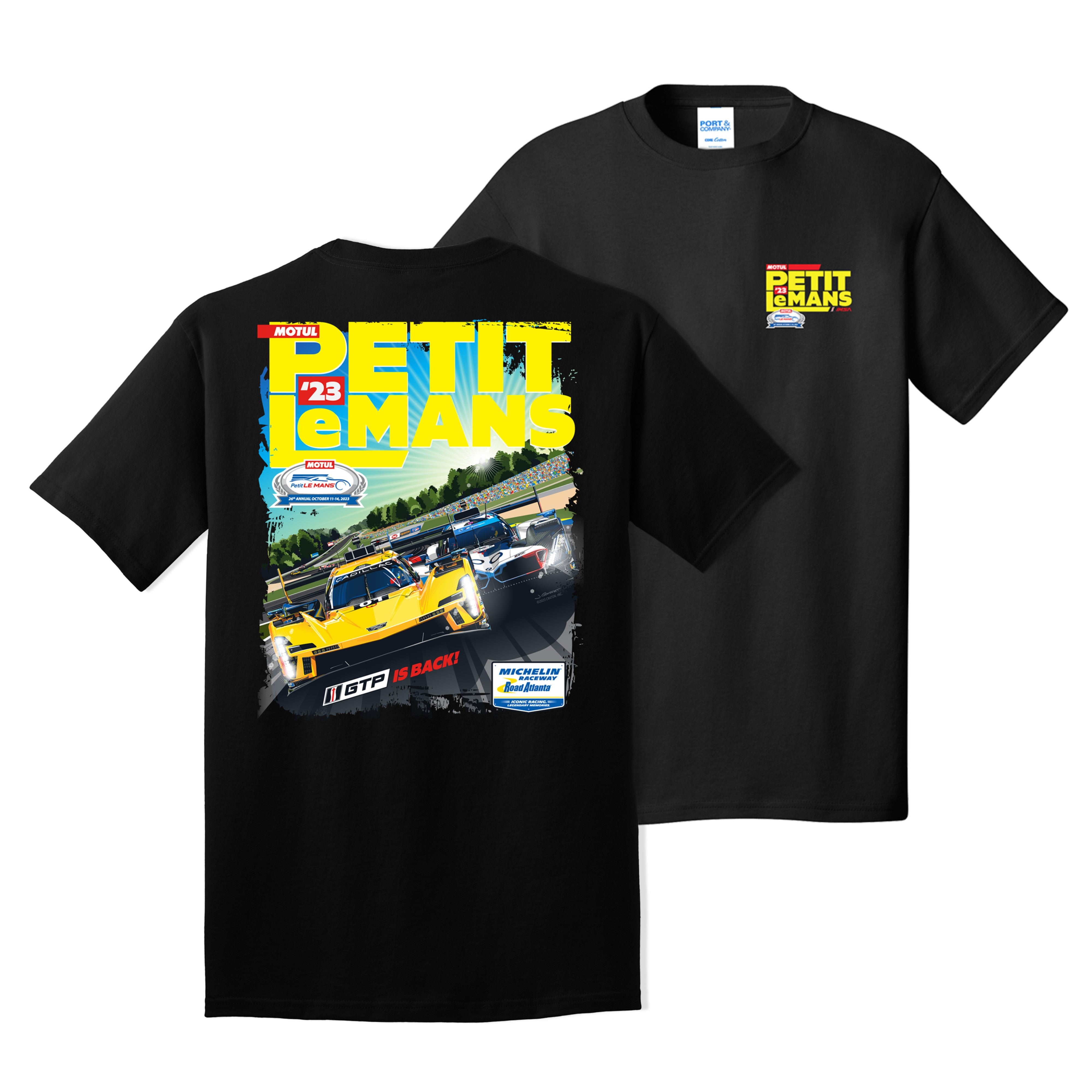 2023 Motul Petit Le Mans Event Tee Black