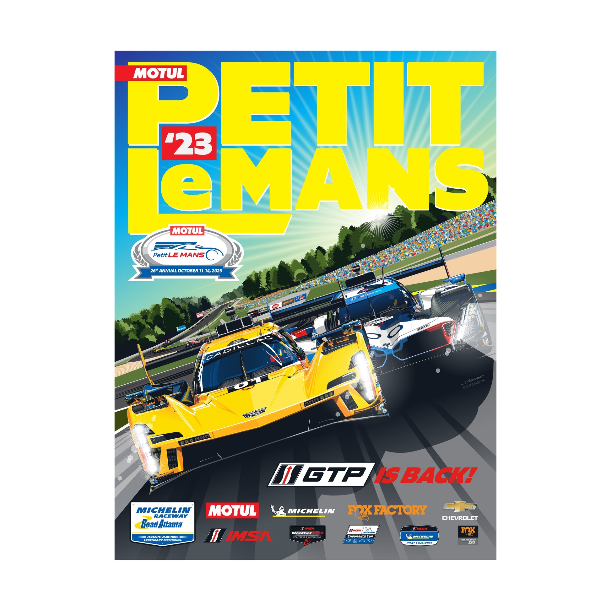 2025 Motul Petit Le Mans Event Poster Store 254 at Michelin Raceway