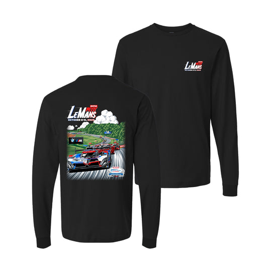 2025 Petit Le Mans Long Sleeve Event Tee - Black