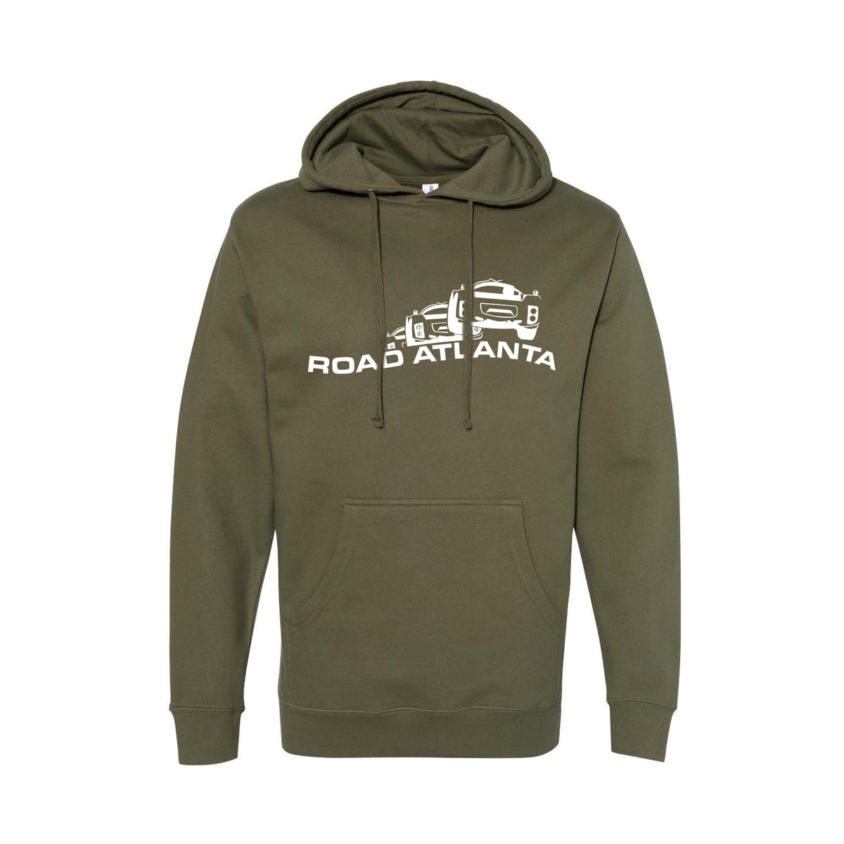 Road Atlanta Vintage Logo Hoodie - Military Green