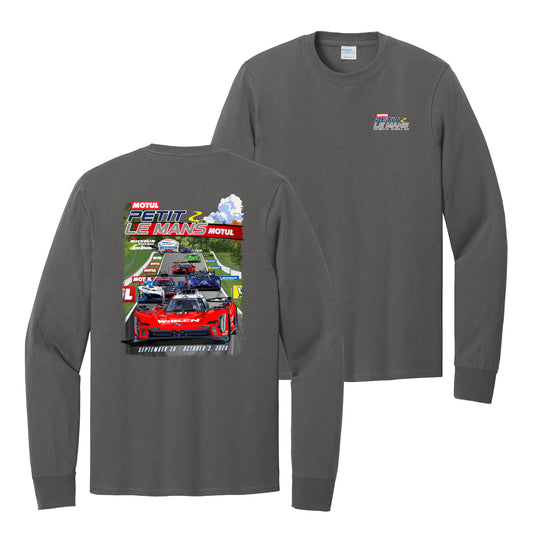 2026 Petit Le Mans Long Sleeve Event Tee - Charcoal