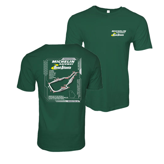 MRRA 3D Track Outline Tee - Forest Green