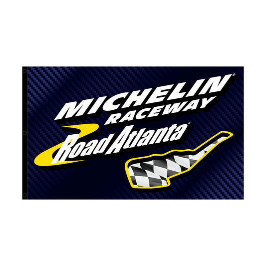 Michelin Raceway Road Atlanta w/ Track Outline Flag