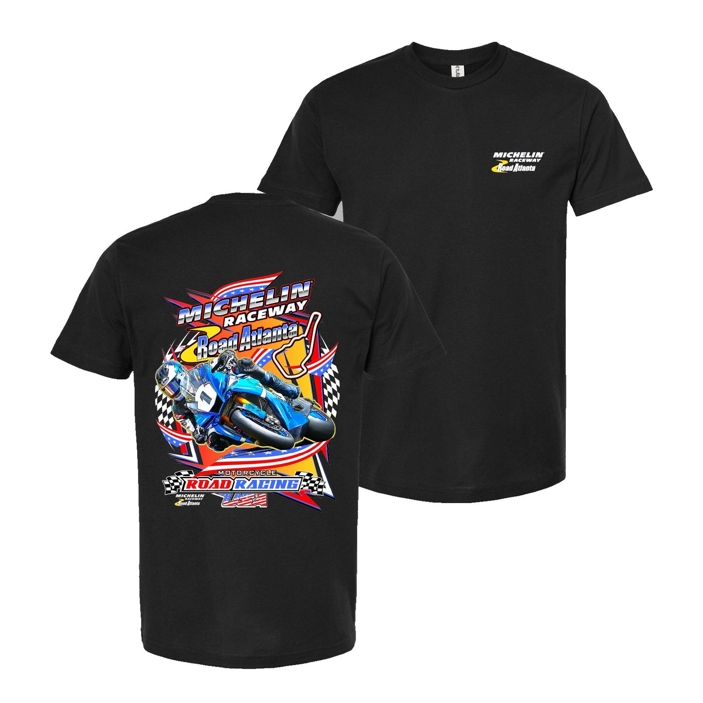 MRRA Motorcycle Road Racing Tee - Black