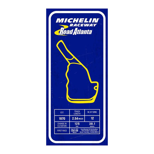 MRRA Track Details Metal Sign - 9"x20"