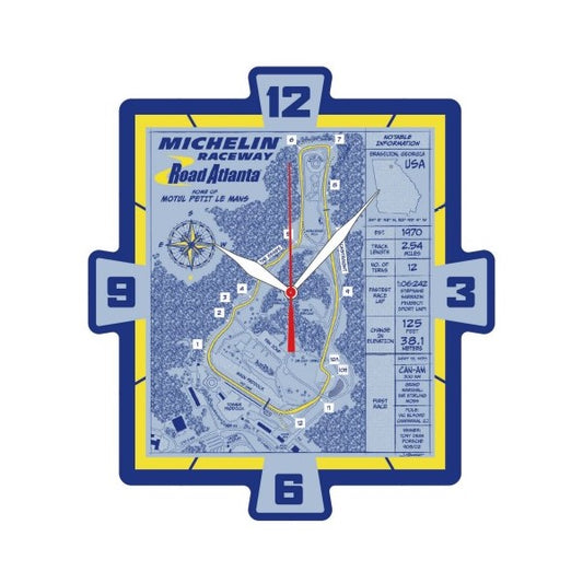 Michelin Raceway Road Atlanta Wall Clock