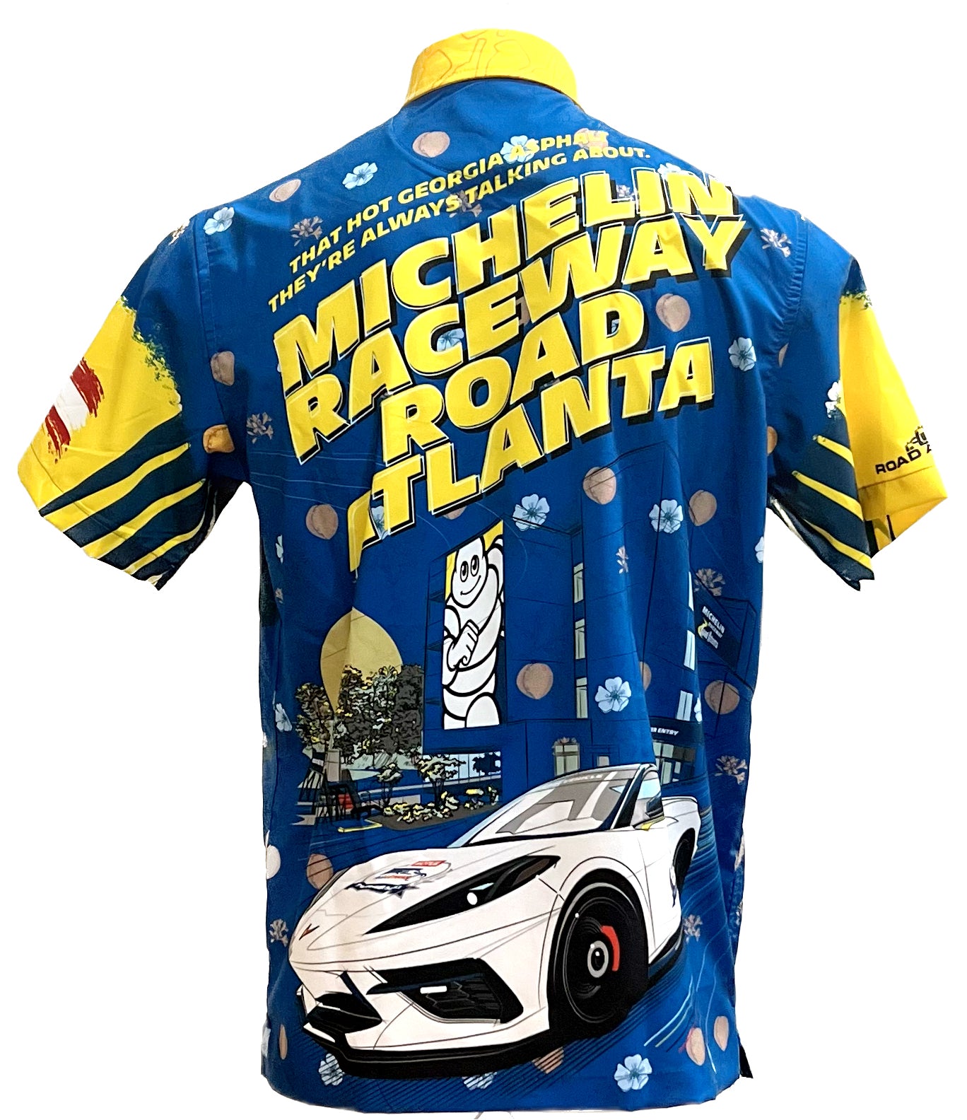MRRA Men's Camp Shirt - Blue/Yellow – Store 254 at Michelin Raceway ...