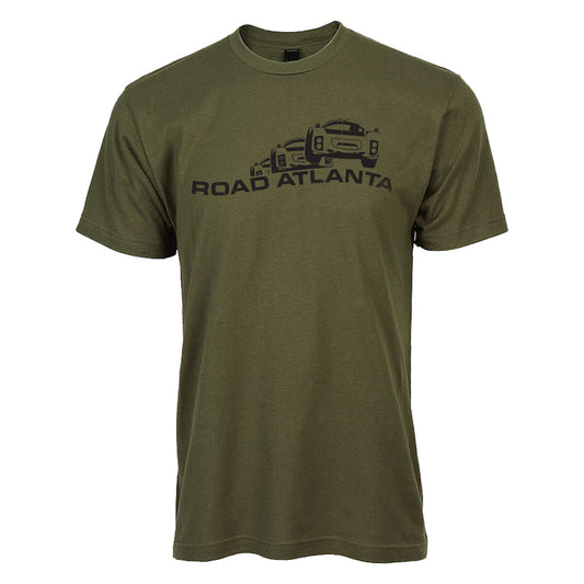 Road Atlanta Vintage Logo Tee - Military Green